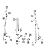 WF64TX7AA - Restraints: Adjustable Turning Loop Cover for Mopar Image