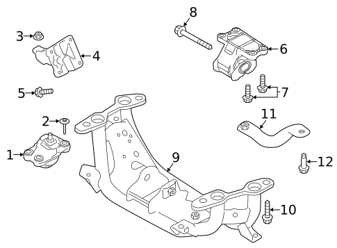 Engine & Trans Mounting for 2022 Land Rover Range Rover Sport #0