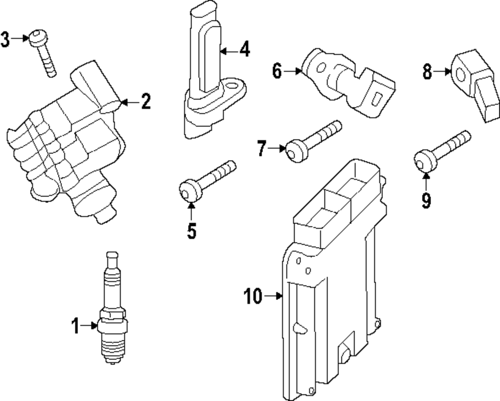 Knock Sensor Bolt - Porsche (N-911-287-01)