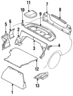 MR731633 - Body: Front Trim for Mitsubishi Image