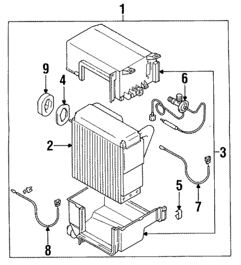 Evaporator Components for 1996 Mitsubishi Eclipse #0