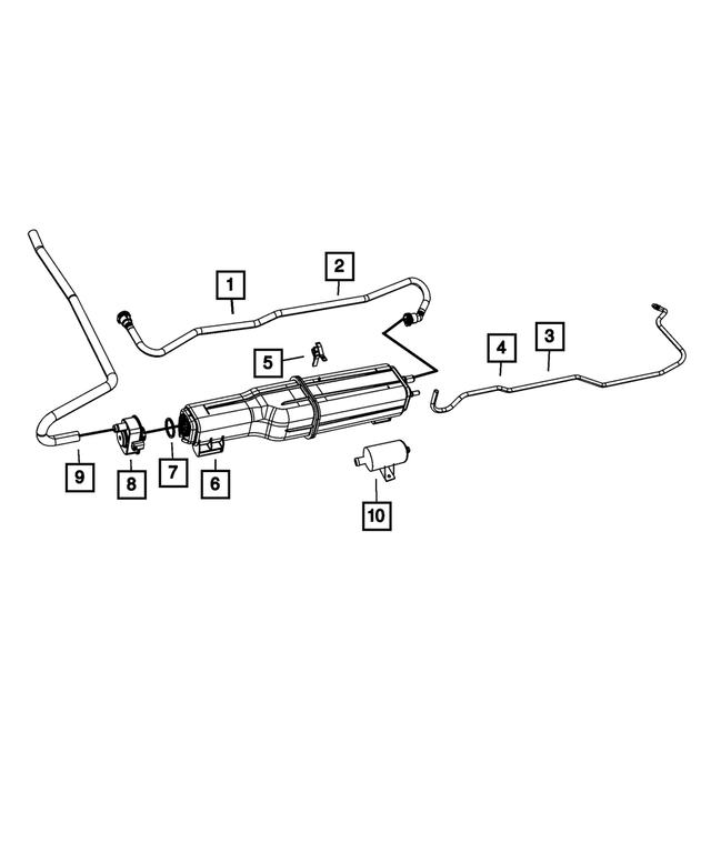 55398804AA - Emission Controls: Clean Air Hose for Mopar Image image