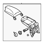 51169110503 - Body: Armrest Assembly for BMW: 1 Series M, 128i, 135i, 135is Image