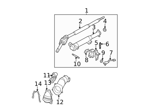 Steering Column Assembly for 2000 Nissan Maxima #0