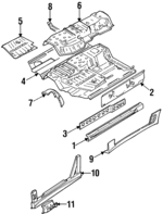 MB835721 - : Reinforcement for Mitsubishi: 3000GT Image