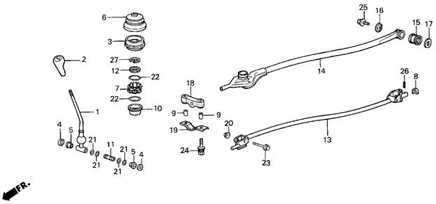 Shift Lever for 1989 Acura Integra #0