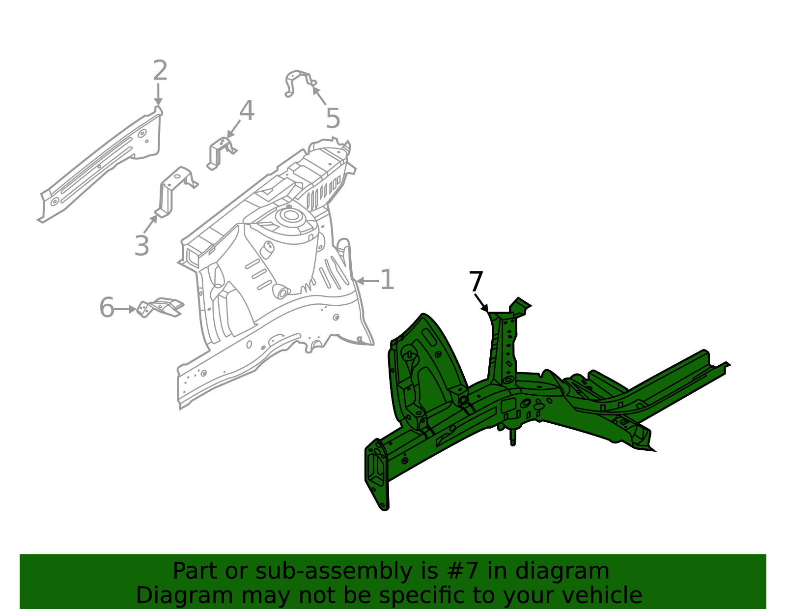 Genuine Rail Assembly for 2020-2025 Hyundai Venue | Part# 64601-K2000 ...