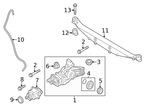 Axle & Differential for 2014 Mini Cooper Countryman #0