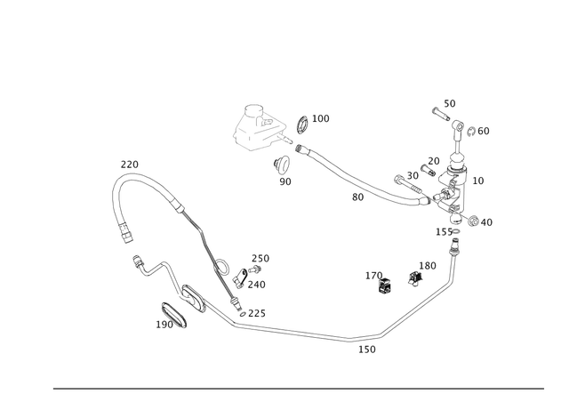 204290011264 - Pedal Assembly: Cylinder for Mercedes-Benz Image image