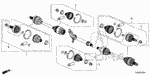 44017T2B305 - Chassis: BOOT SET, INBOARD for Acura Image