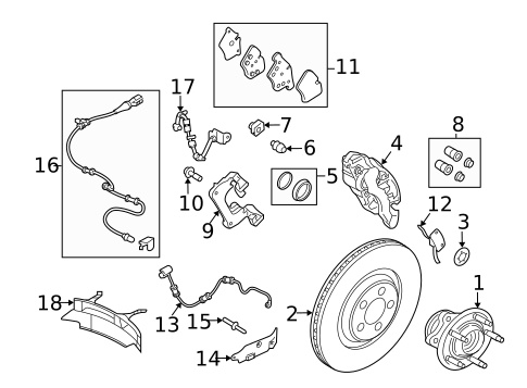Front Brakes for 2015 Jaguar XFR #2