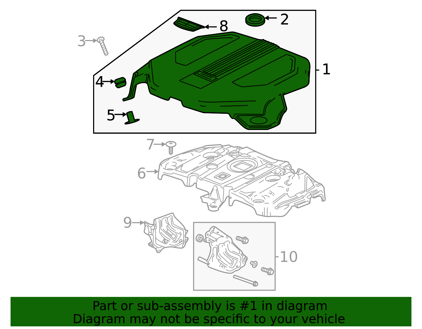 2020-2026 Cadillac CT5 Engine Cover 12737372 | OEM Parts Online