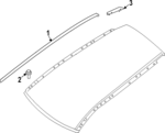 738526TA0A - Body: Roof Molding for Nissan: Pathfinder Image