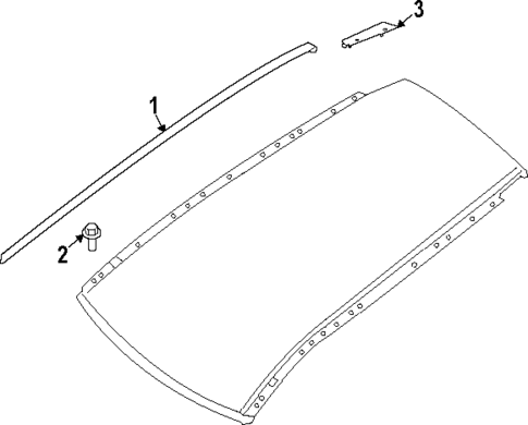 Exterior Trim - Roof for 2023 Nissan Pathfinder #0