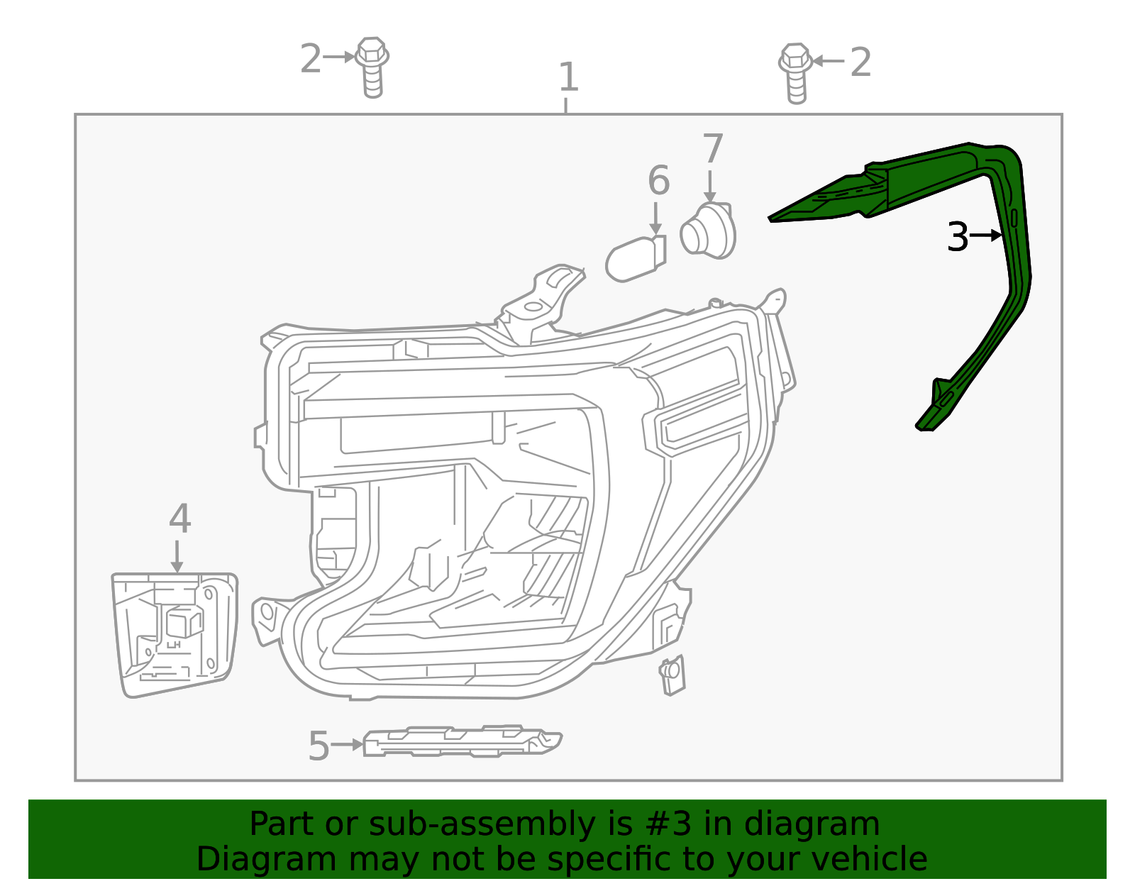 2019-2022 GMC Seal Strip - Driver's Side (LH) 84556716 | TascaParts.com