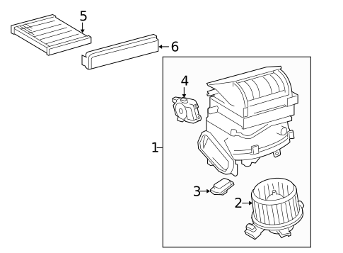Blower Motor & Fan for 2018 Toyota Corolla #0