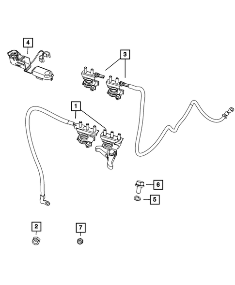 Battery, Battery Tray and Cables for 2013 Fiat 500 #1