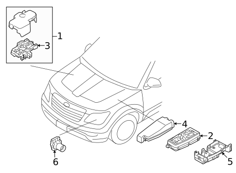 Electrical Components for 2009 Kia Borrego #0