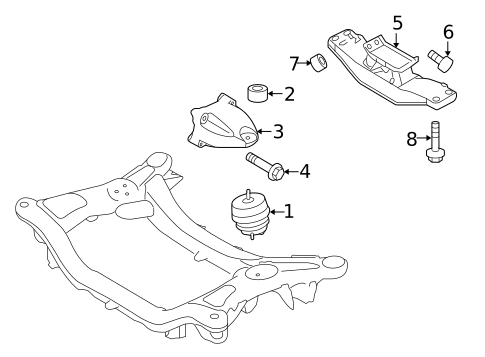 Engine & Trans Mounting for 2010 Hyundai Genesis Coupe #0