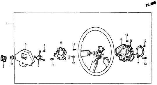 Steering Wheel (2) for 1985 Honda Civic #0