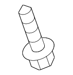 9015960498 - Body: Finish Molding Screw for Lexus Image