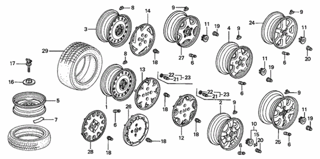 Wheel Disk (1) for 2001 Honda Accord #0