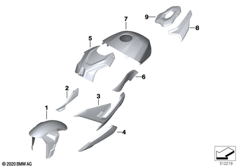 Painted Parts for 2022 BMW-Motorrad S 1000 R #1