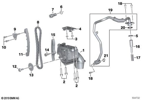 Oil Pump with Filter Screen and Drive for 2025 BMW-Motorrad R 18 Roctane #0