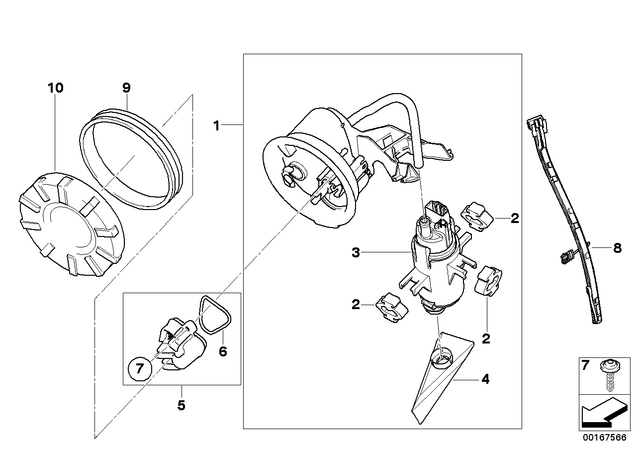 16148523697 - : Fuel Pump, Electronic for BMW-Motorrad Image