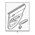 833021E010AR - : 2006-2007 Hyundai Accent - Door Trim Panel for Hyundai: Accent Image