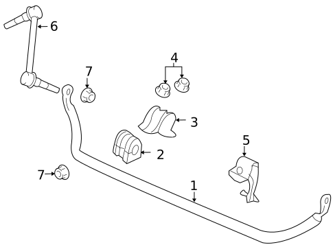 Stabilizer Bar & Components for 2009 Pontiac G8 #1
