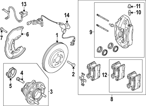 Front Brakes for 2020 Kia Stinger #3