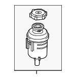 LR000578 - Steering: Reservoir Assembly for Land Rover: LR2 Image