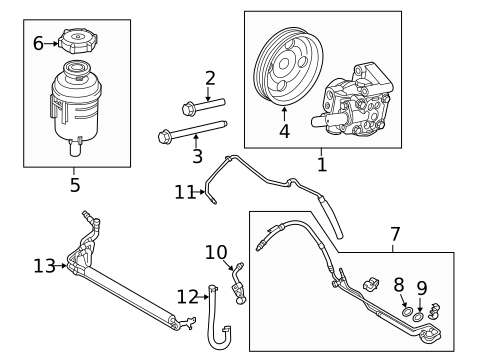 Pump & Hoses for 2013 Land Rover LR2 #0