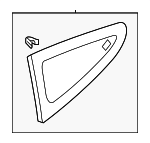 878102V100 - : Quarter Glass for Hyundai: Veloster Image