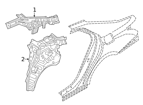 Inner Components for 2022 Genesis G90 #0