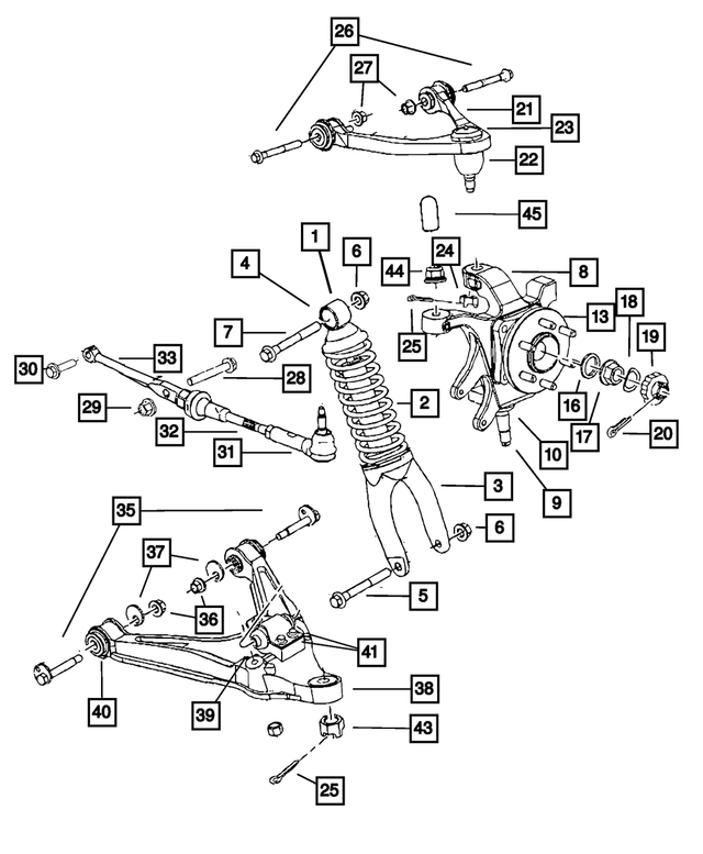 5181522AB - Rear Suspension: Suspension Shock Absorber for Mopar Image