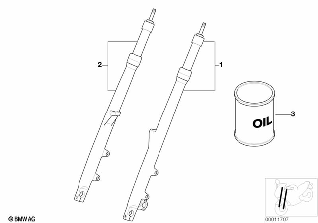 31422331658 - : Fork Leg Right for BMW-Motorrad Image