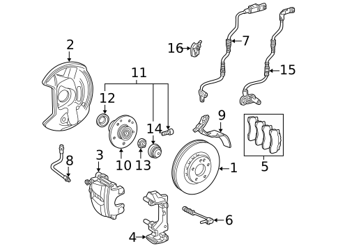 Anti-Lock Brakes for 2003 Mercedes-Benz SLK 230 #2