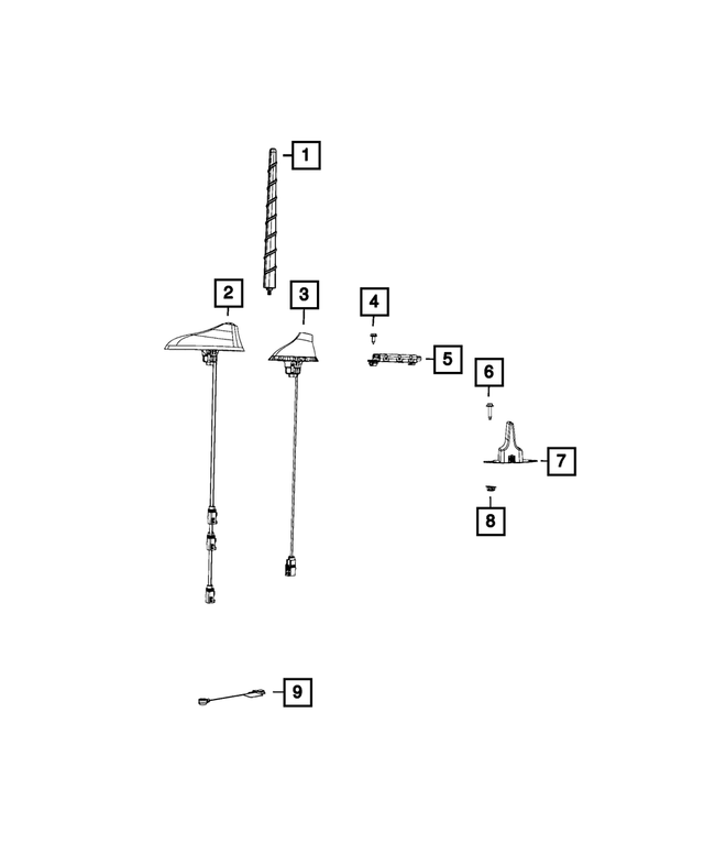 6034939 - Electrical: Hex Head Screw for Chrysler: 200, 300, Pacifica, Voyager | Dodge: Caliber, Challenger, Charger, Charger Daytona | Fiat: 500 | Jeep: Cherokee, Compass, Gladiator, Grand Cherokee, Grand Cherokee L, Grand Cherokee WK, Grand Wagoneer, Wagoneer, Wrangler Image