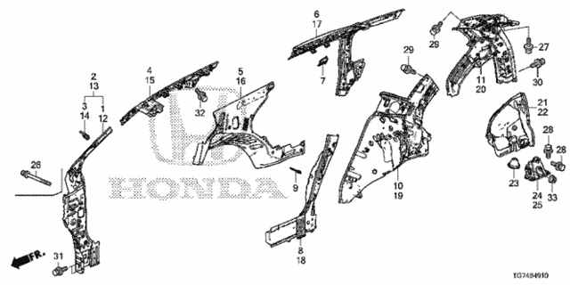 Inner Panel for 2019 Honda Pilot #0