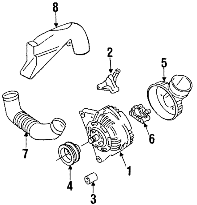 54903119D - Electrical: Pulley for Audi Image