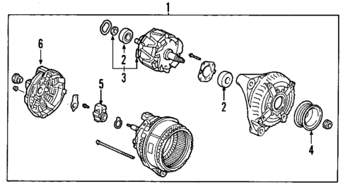 Alternator for 2006 Acura RL #0