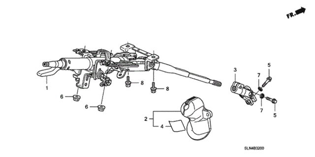 Steering Column for 2007 Honda Fit #0