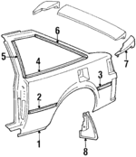 7660729095 - : Mud Guard for Toyota: Celica Image