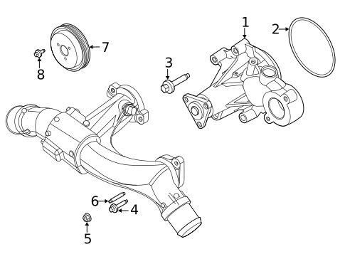 Water Pump & Related Components for 2020 Ford Mustang #0