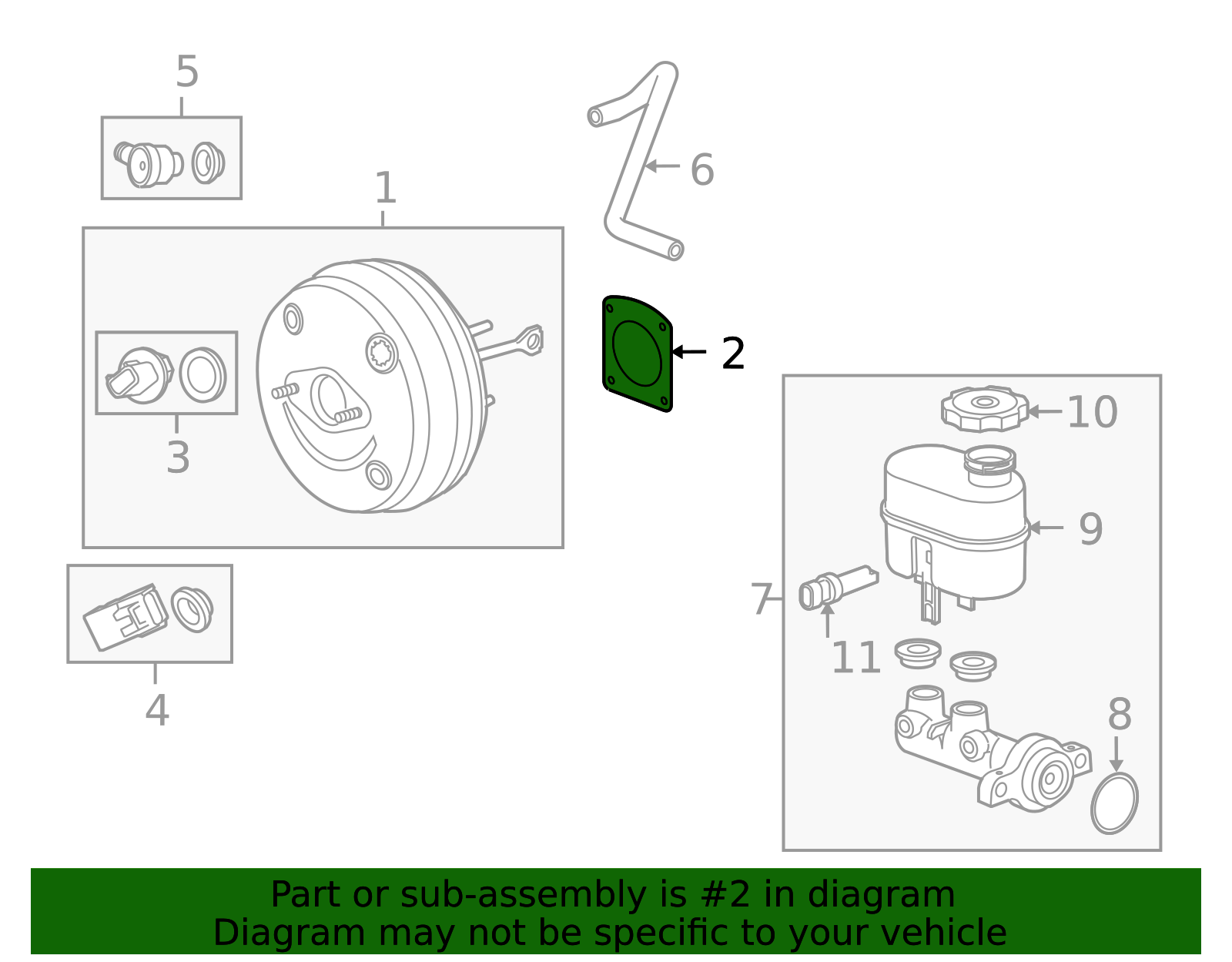 Power Brake Booster Gasket 15974046 GM | GMPartsDirect.com