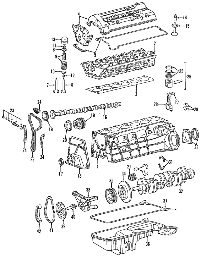 1040103020 - Engine: Cylinder Head for Mercedes-Benz Image
