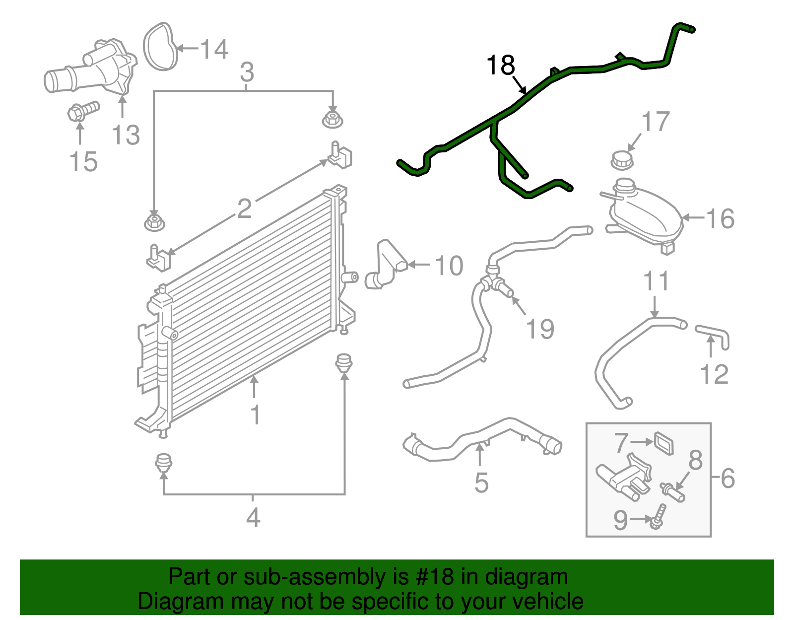 こうページ GV6Z-8B081-E - Overflow Hose 2017-2019 Ford Escape | Ford