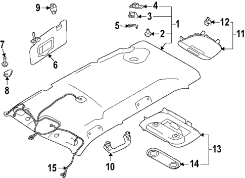Interior Trim - Roof for 2025 Subaru Forester #0